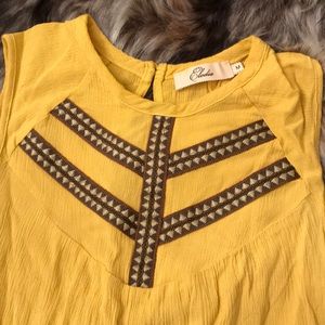 Elodie mustard yellow top